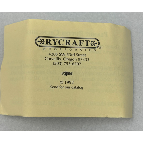 Vtg Rycraft Cookie Stamp Christmas Holly Gingerbread Man - Set of 2 - Picture 3 of 3